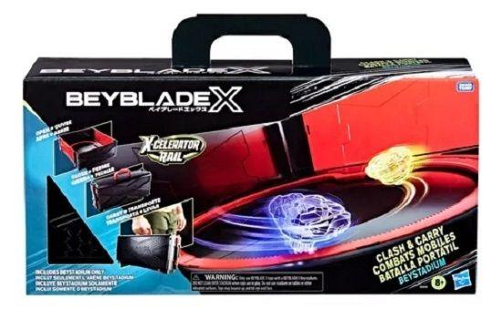 Beyblade X Xcelerator Rail ポータブルベイスタジアム Beyblade X Arena Beystadium Fechar E Levar Maleta Batalha Portatil
